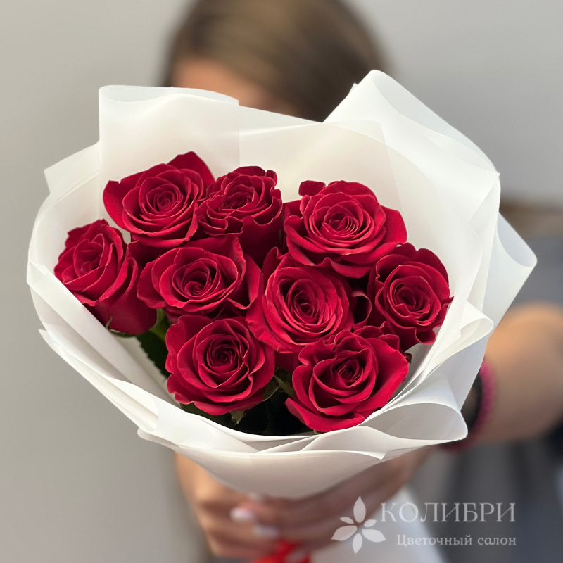 Букет из 9 красных роз 1