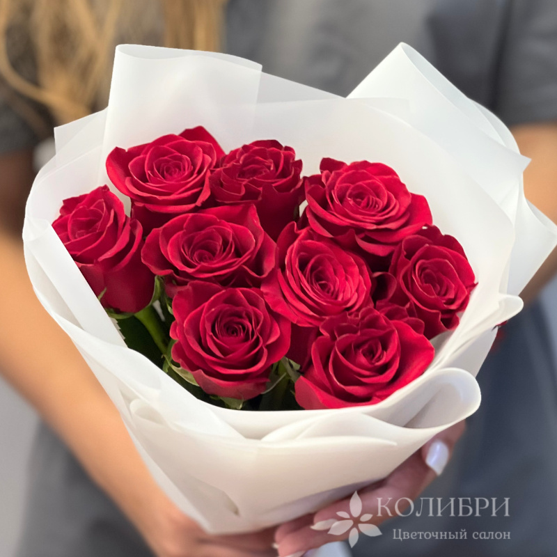 Букет из 9 красных роз