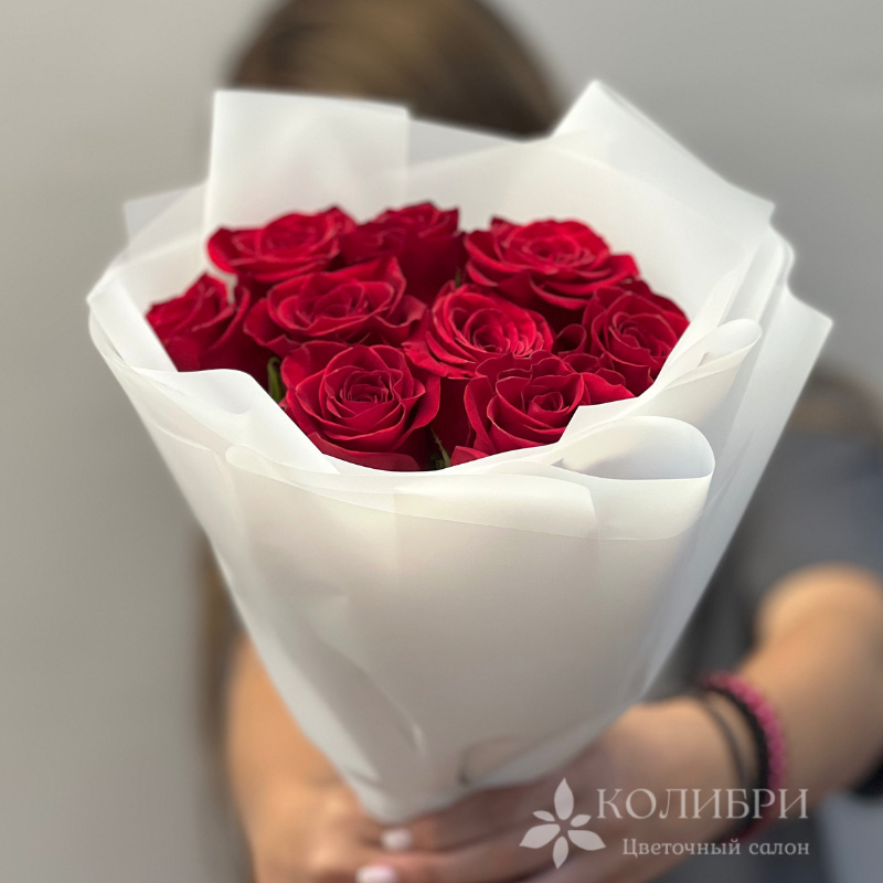 Букет из 9 красных роз 3