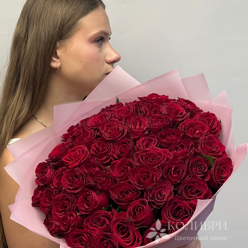 Букет из 51 розы кения
