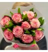 Букет из 9 розовых роз 2