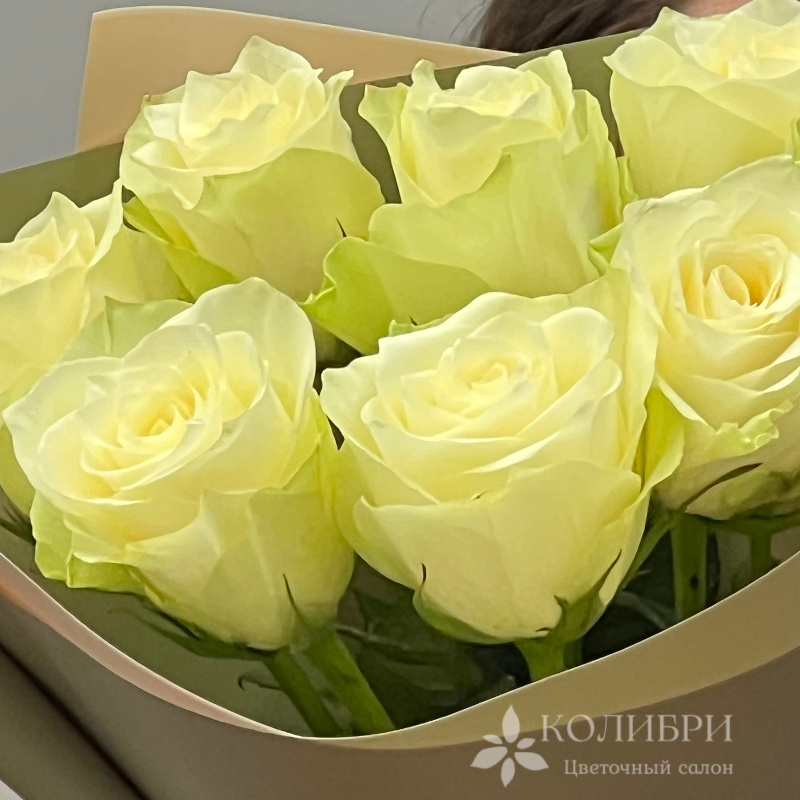 Букет из 7 белых роз 2