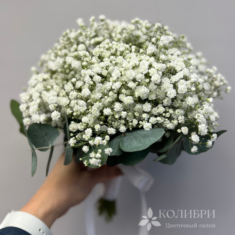Свадебный букет из гипсофилы 3
