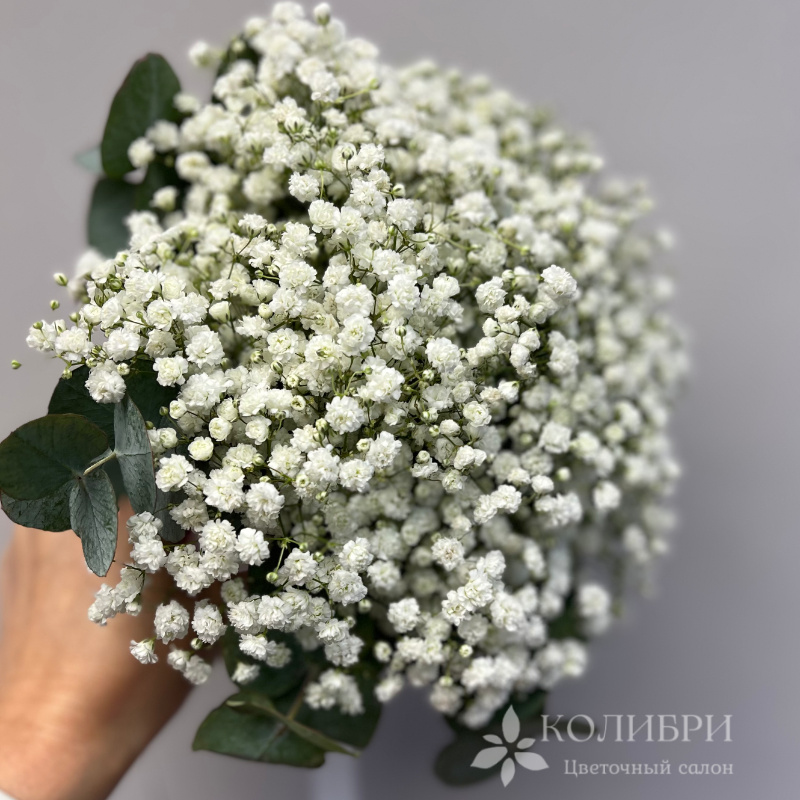 Свадебный букет из гипсофилы 1